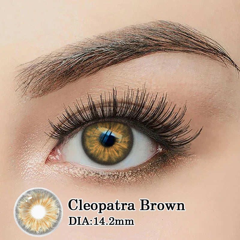 Lentilles de Contact Colorées DUOXIU avec Correction – 7 Teintes, Myopie 0 à -8.00