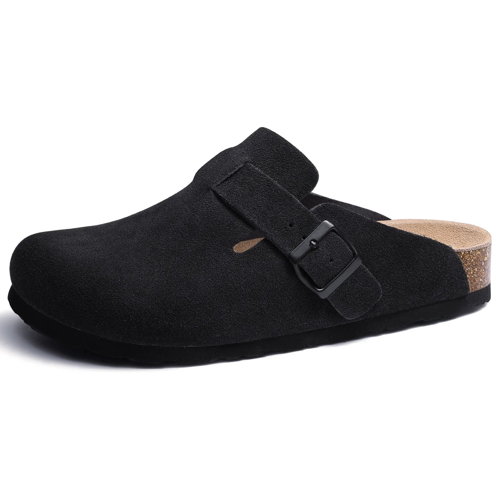 Mules Clogs Daim & Liège Style Britannique | Mixte EU 36-46 Multicolore