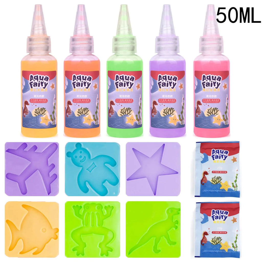 Kit Solution Magique Water Elves | DIY Créatif Enfants, Peinture & Stickers Aquatiques, 20 Assortiments – CLEVI Paris