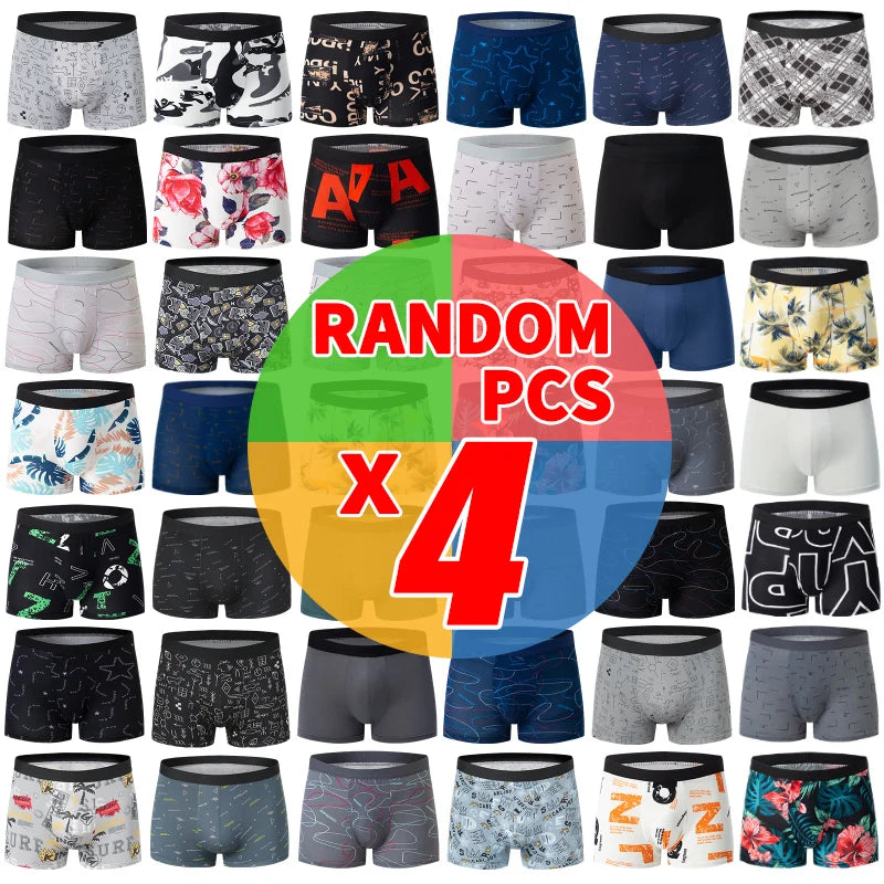 Lot de 4/5 Boxers Homme – Tailles Européennes & Motifs Mode – CLEVI Paris