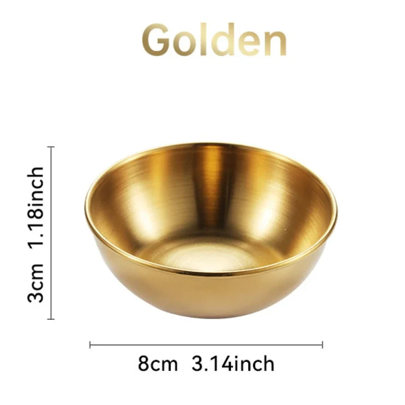 Coupelles à Sauce en Inox — Or & Argent, Lot de 2 ou 4, Apéritif & Condiments | CLEVI Paris