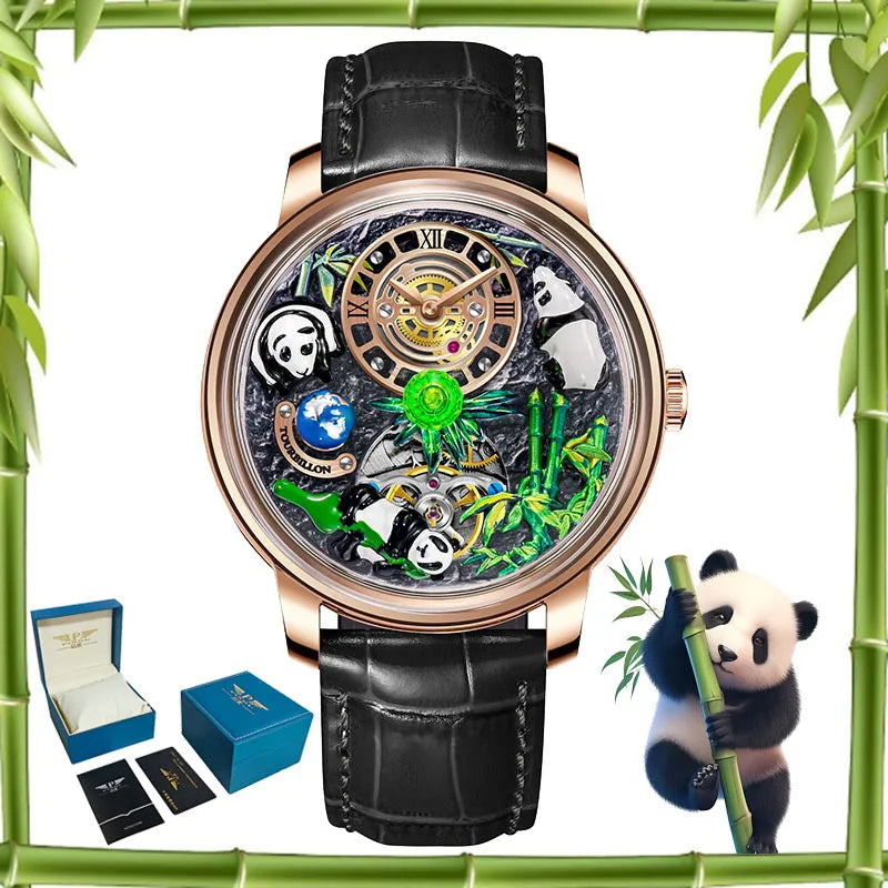 Montre Mécanique PINDU Panda Trésor National – CLEVI Paris