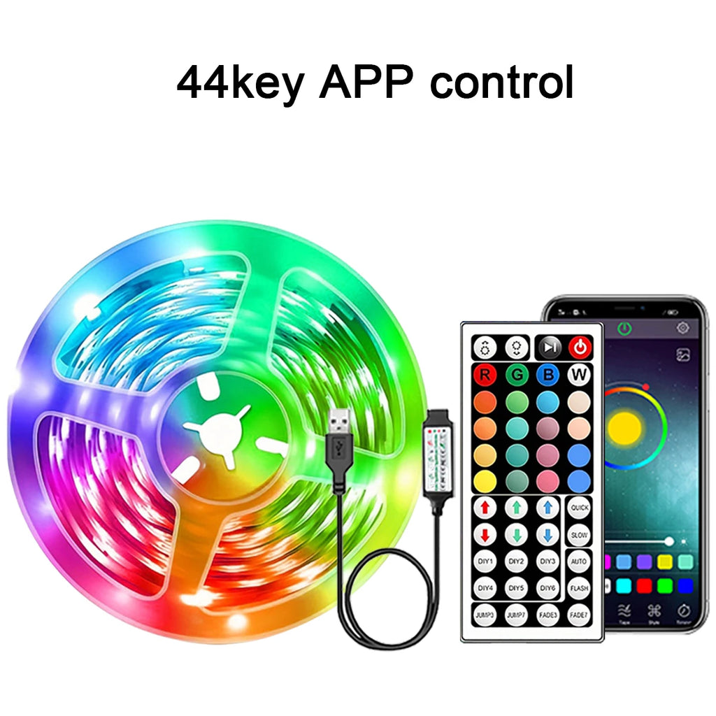 Ruban LED RGB USB Contrôle APP & Télécommande — CLEVI Paris