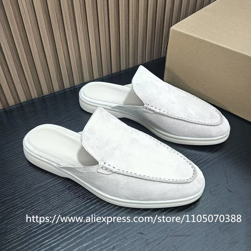 Mules Unisexe Cuir Véritable Peau de Mouton Plates Été EU 35-47 Multicolore – CLEVI Paris