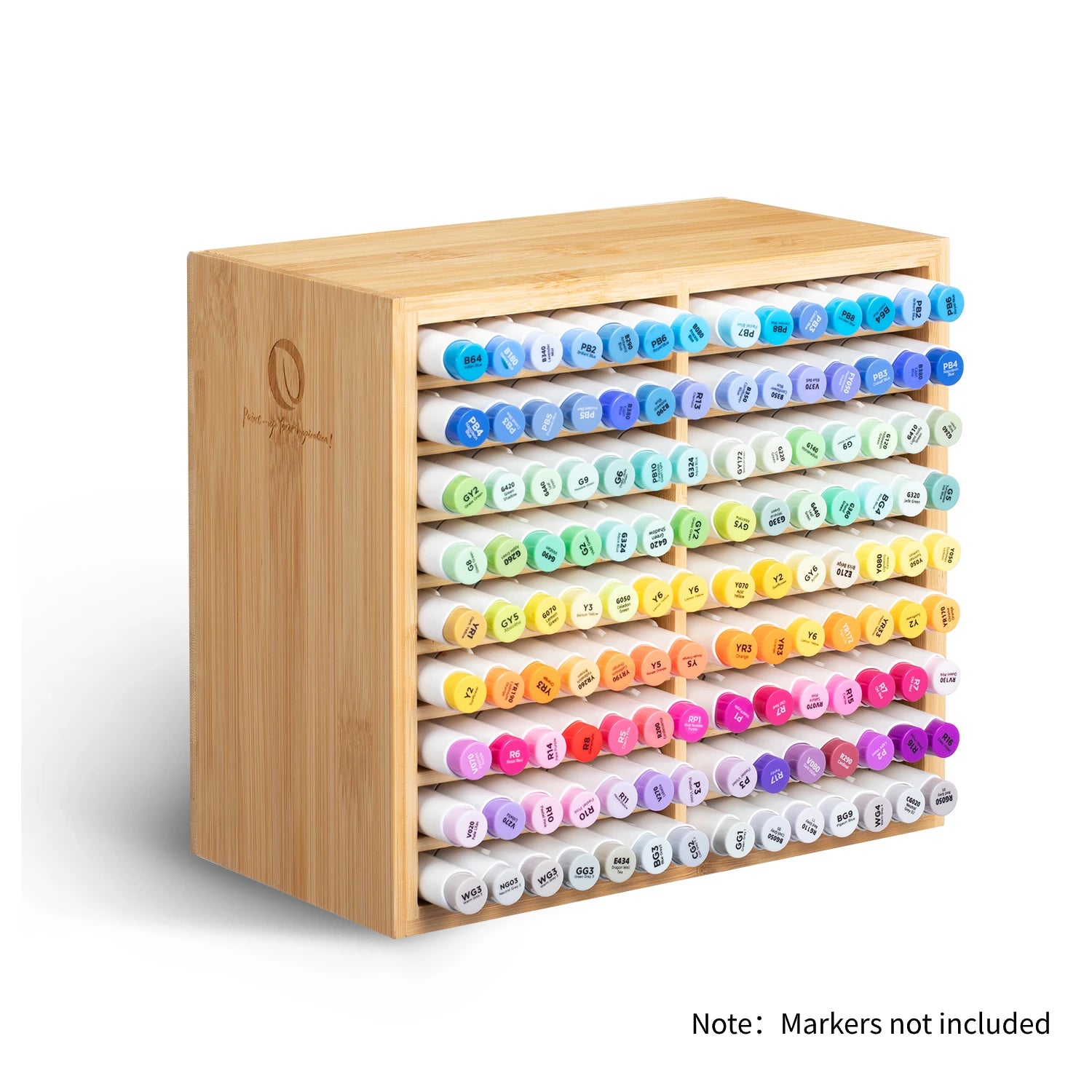 Ohuhu Organiseur Marqueurs Bambou – Standard 126 ou High-Rise 224 Marqueurs