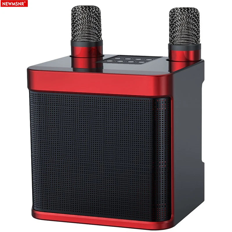 Enceinte Karaoké Bluetooth 20W – 2 Micros Sans Fil Inclus, Basse, 6h | Newmsnr