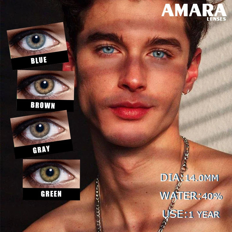 Lentilles de Contact Colorées AMARA | Collections RichGirl, Myakhie & Pattaya | Sans Correction | 1 Paire – CLEVI Paris