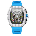 Montre Automatique ONOLA Sport Homme | Squelette Silicone Militaire
