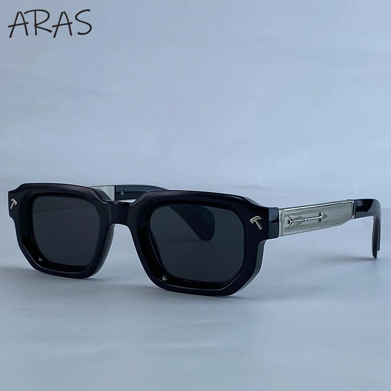 Lunettes de Soleil Carrées Polarisées Homme – Style Vintage Conduite UV400 – CLEVI Paris