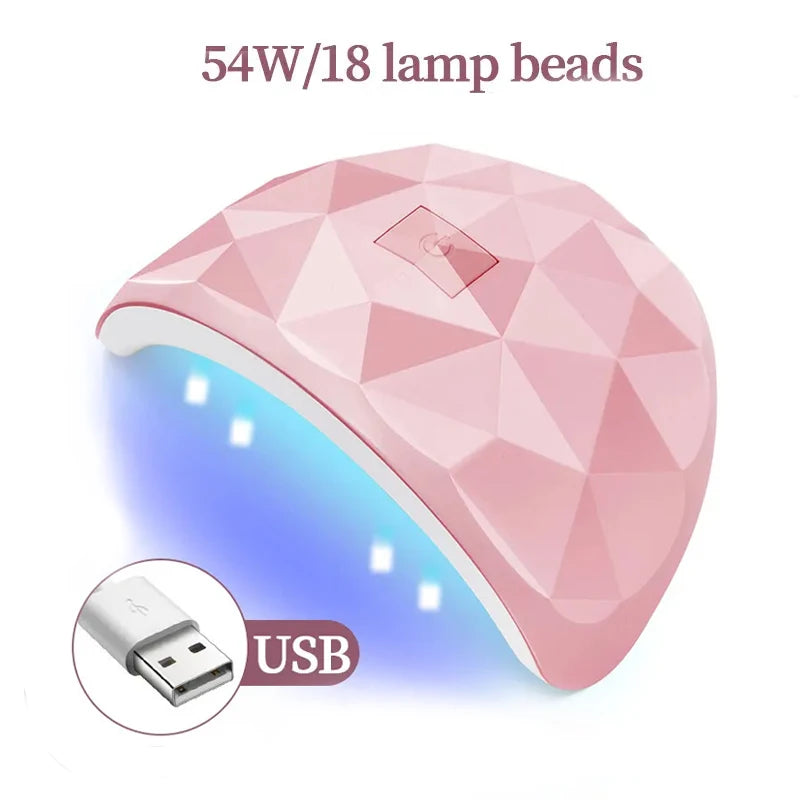 Lampe UV LED 88W Ongles Gel — 18 LEDs, Minuterie 60/80/99s, Protection Yeux | CLEVI Paris