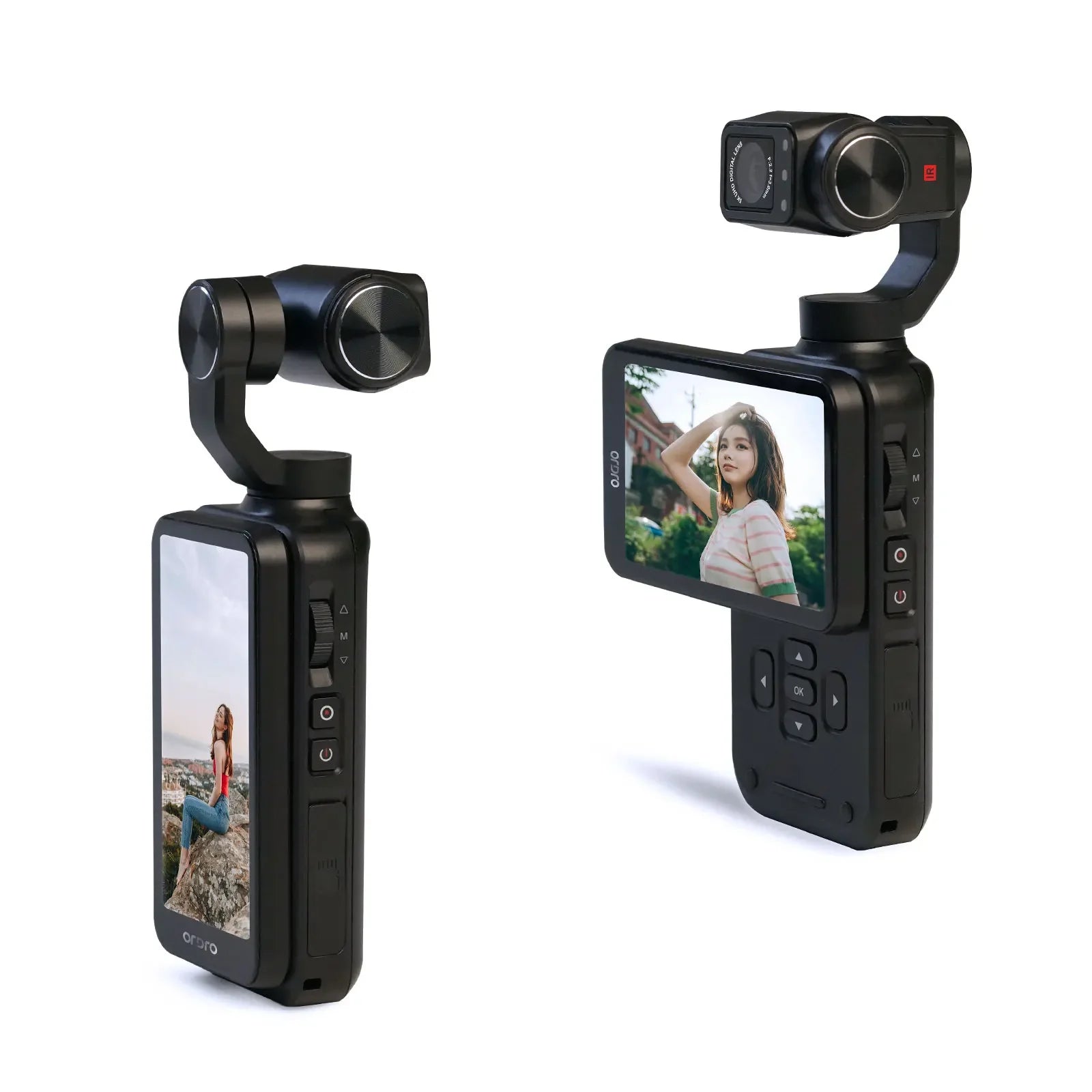 Caméra Sport M5 Gimbal 3 Axes 5K Suivi de Visage Vision Nocturne IR WiFi – CLEVI Paris