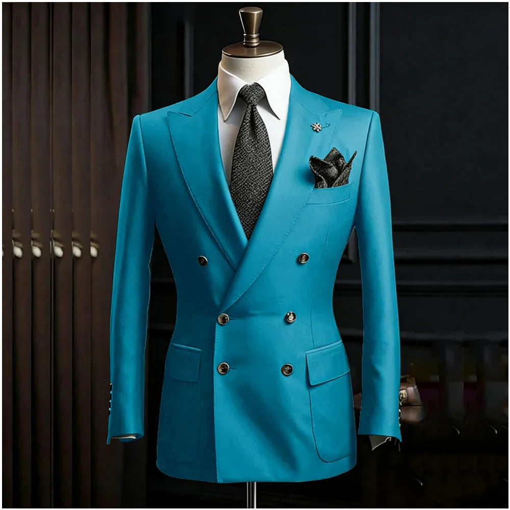 Costume homme 2 pièces à double boutonnage – CLEVI Paris