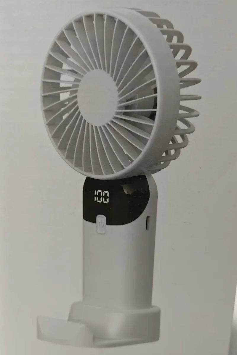 Mini Ventilateur USB Rechargeable avec Support Téléphone — CLEVI Paris
