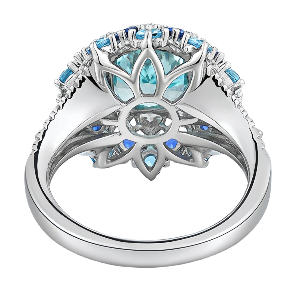 Bague Argent 925 Saphir Paraiba – CLEVI Paris