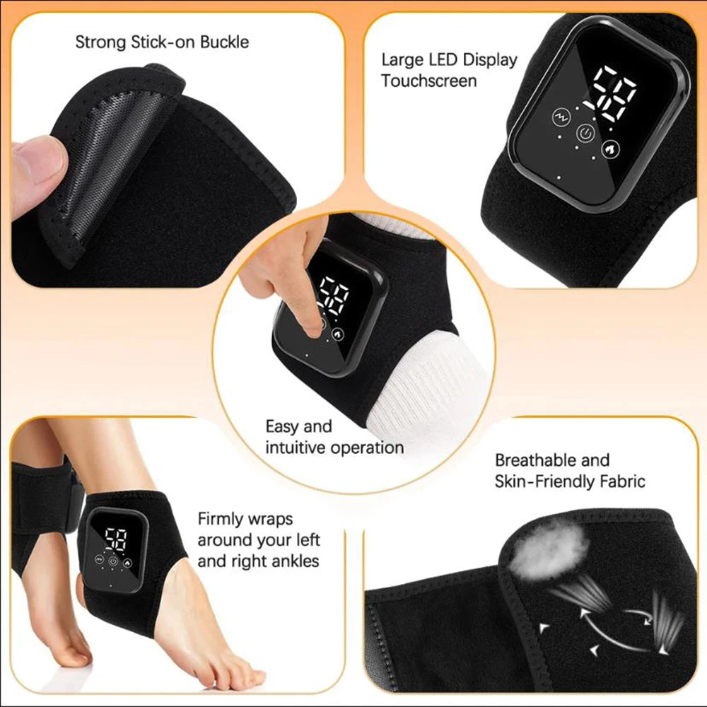 Masseur chauffant et vibrant pour chevilles – CLEVI Paris
