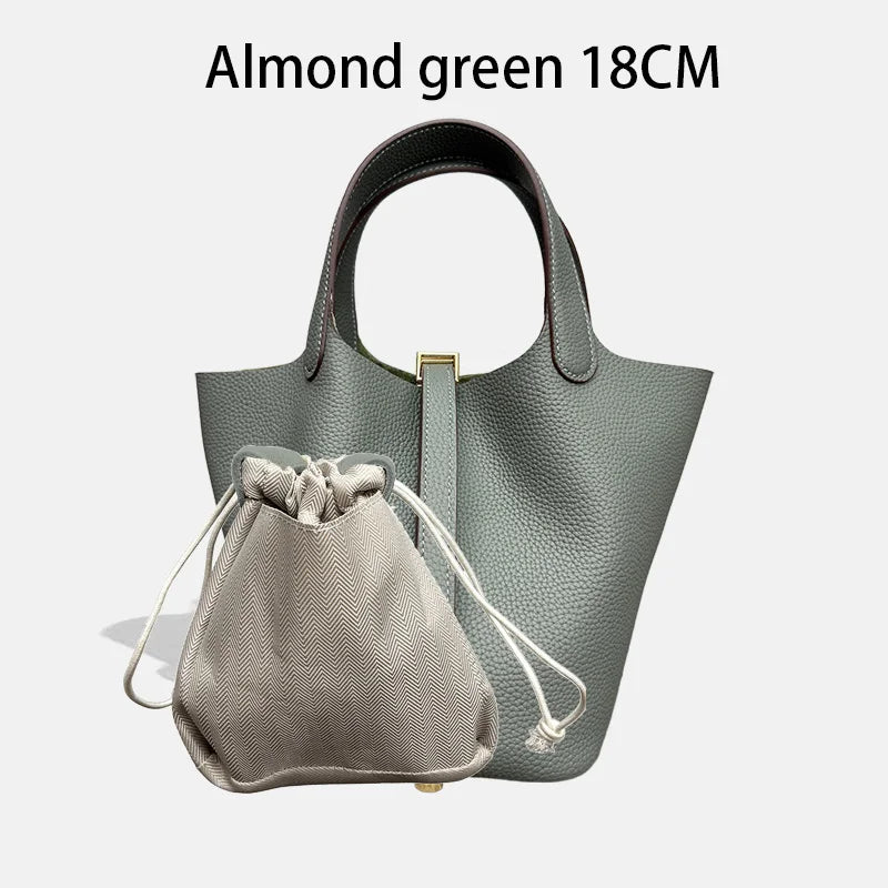 Sac Seau Femme Cuir Véritable Vache 2 Tailles 50+ Coloris Quincaillerie Argentée ou Dorée – CLEVI Paris