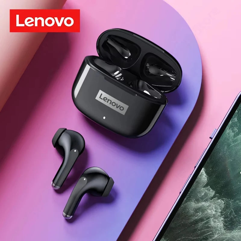 Écouteurs Lenovo LP40 Pro Bluetooth 5.1 13mm ENC IPX5 25H – CLEVI Paris