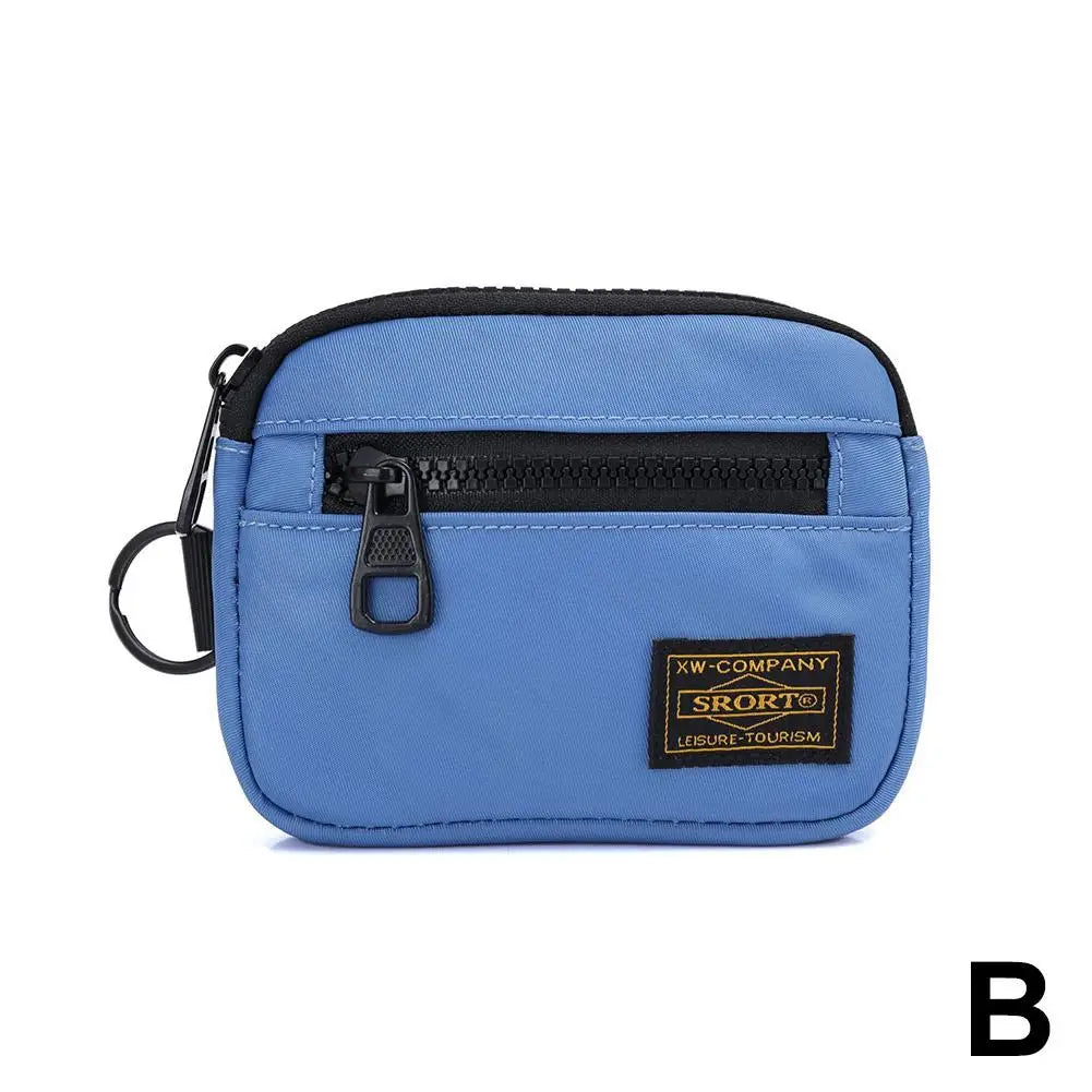 Porte-Monnaie Oxford Zipper Compact Unisexe — CLEVI Paris