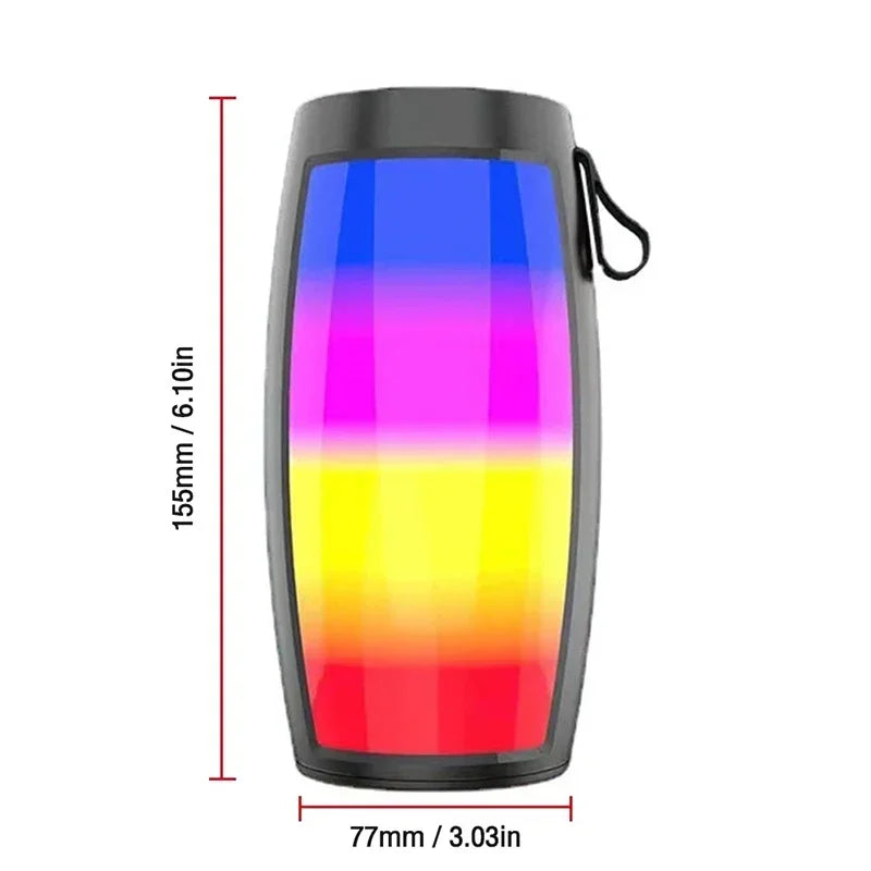 Enceinte Bluetooth Portable CHUBAN 1202 | 5W, LED, TF & USB, Maison & Outdoor – CLEVI Paris