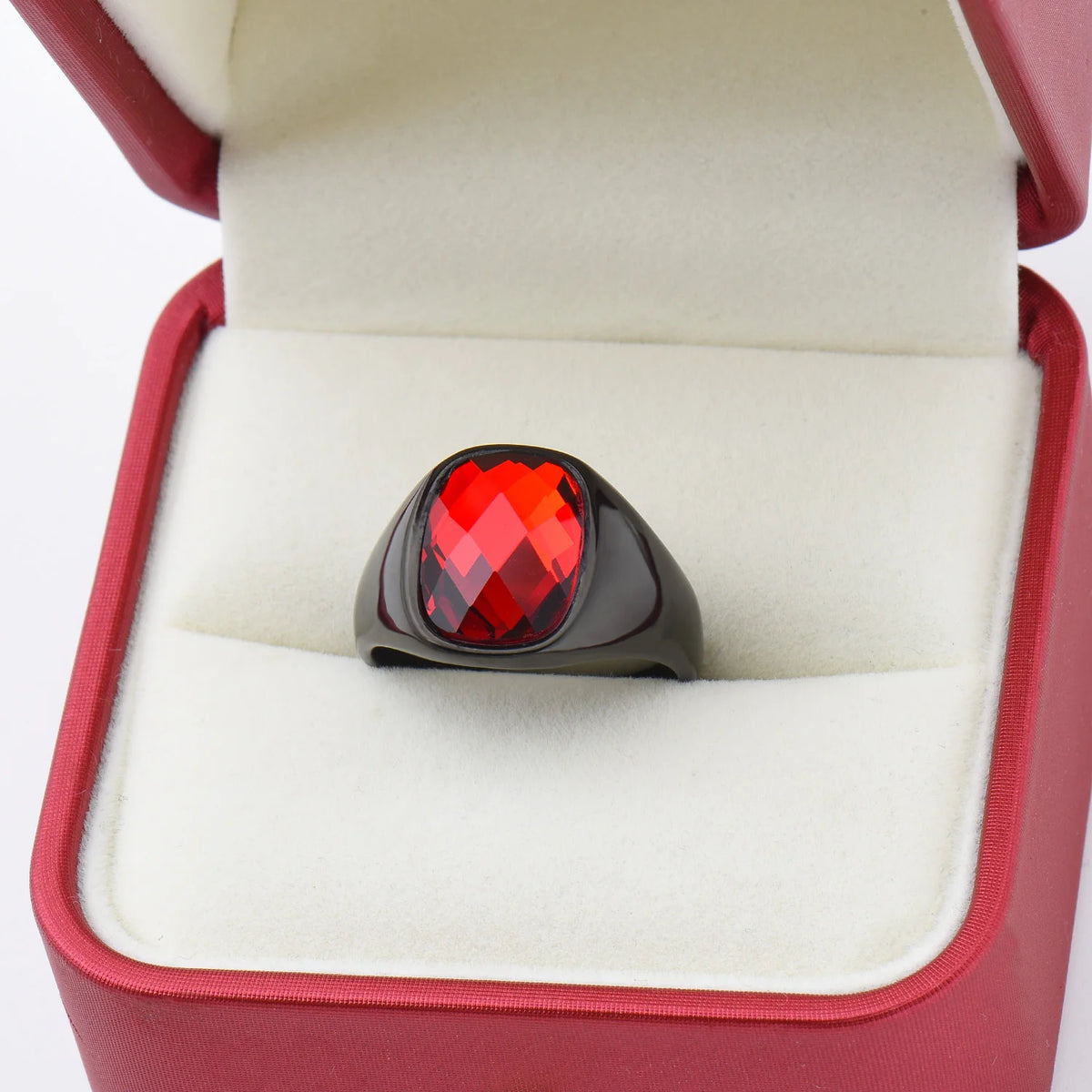 Bague Couple Acier Inoxydable Pierre Homme Femme – CLEVI Paris