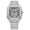 Montre Homme PINDU – Moissanite Full Diamond, Mécanique Automatique, Acier Inoxydable, Calendrier, Étanche 3 ATM – CLEVI Paris