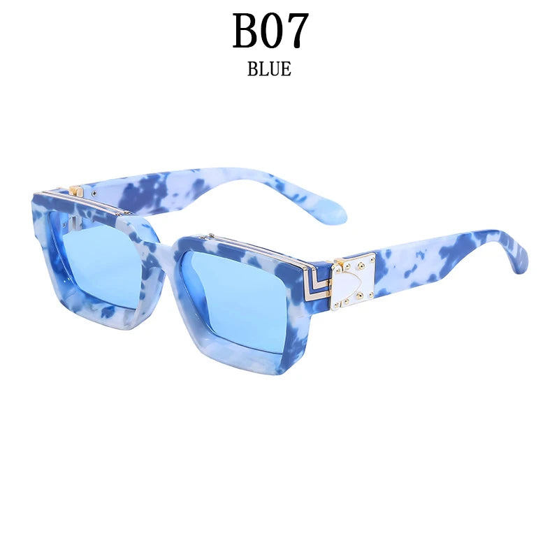 Lunettes de Soleil Carrées Vintage UV400 Unisexe – CLEVI Paris
