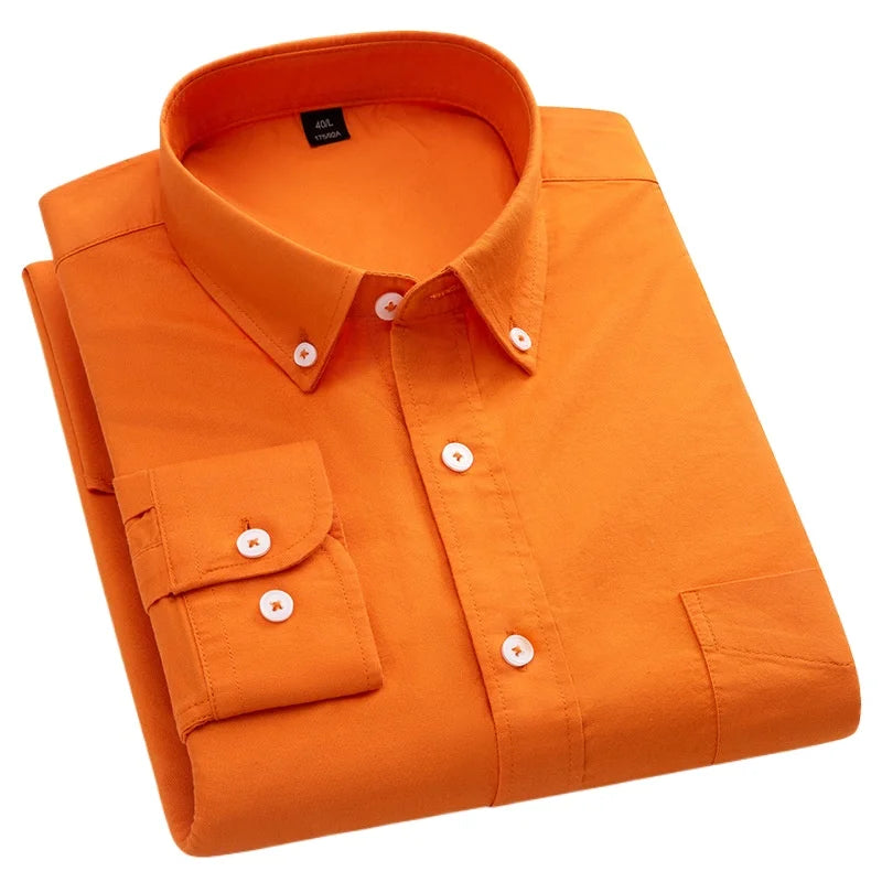 Chemise Oxford Homme Casual Manches Longues – CLEVI Paris