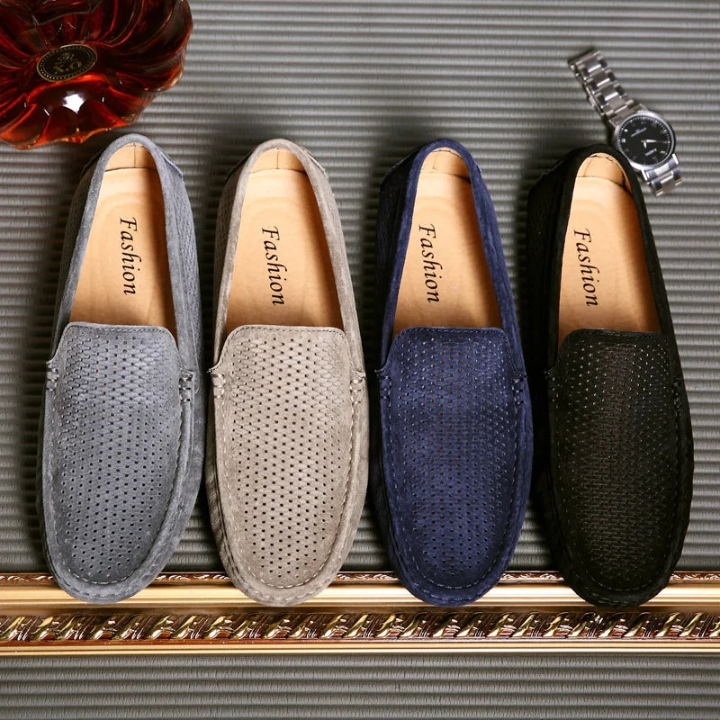 Mocassins Suède Homme Respirants Casual – CLEVI Paris
