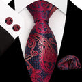 Ensemble Cravate Soie Paisley Homme – CLEVI