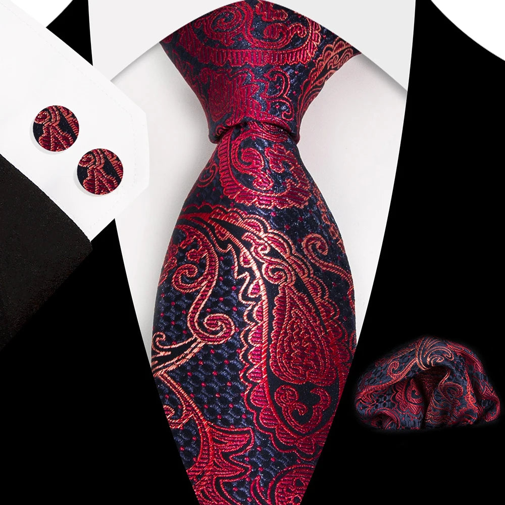 Ensemble Cravate Soie Paisley Homme – CLEVI