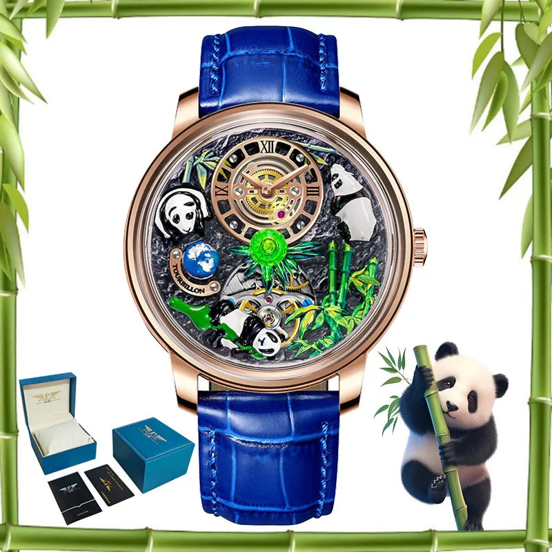 Montre Mécanique PINDU Panda Trésor National – CLEVI Paris