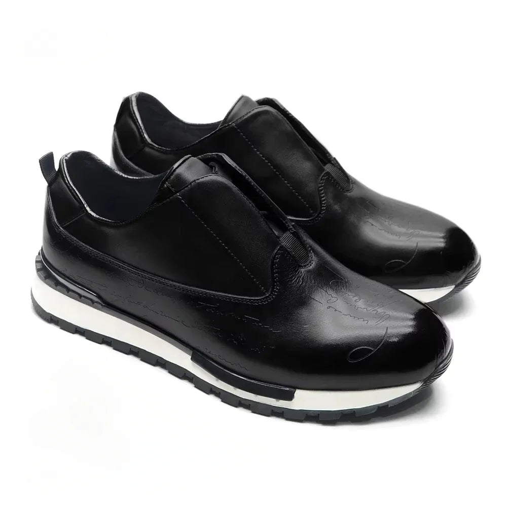 Sneakers Homme Cuir Véritable Style Européen – CLEVI Paris