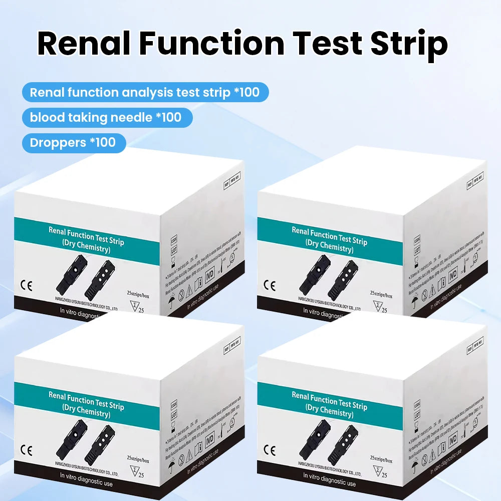 Analyseur Fonction Rénale 3-en-1 Acide Urique Créatinine Urée Bluetooth – CLEVI Paris