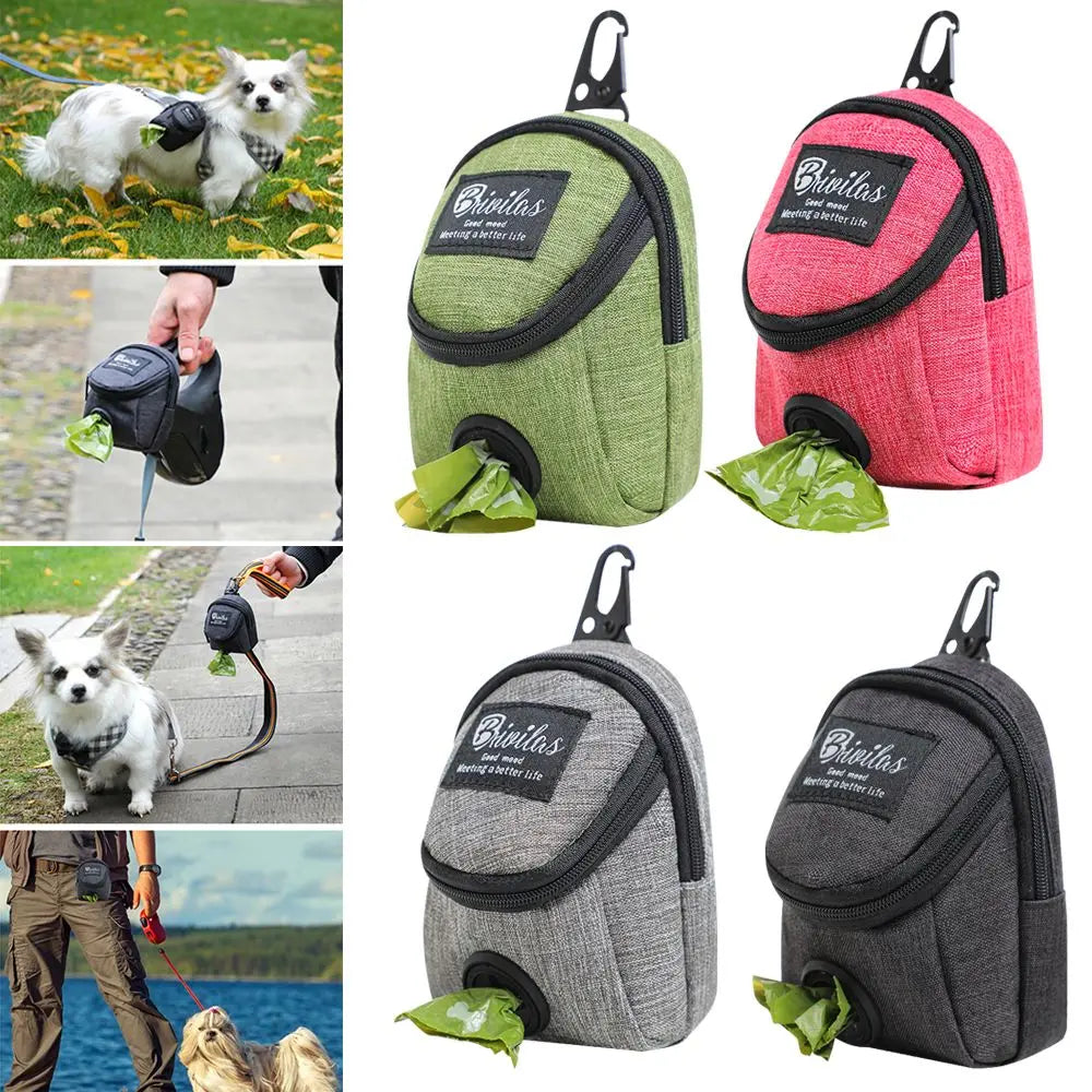 Pochette de Dressage Chien Multifonction — Distributeur de Sacs, Portable, 4 Coloris | CLEVI Paris