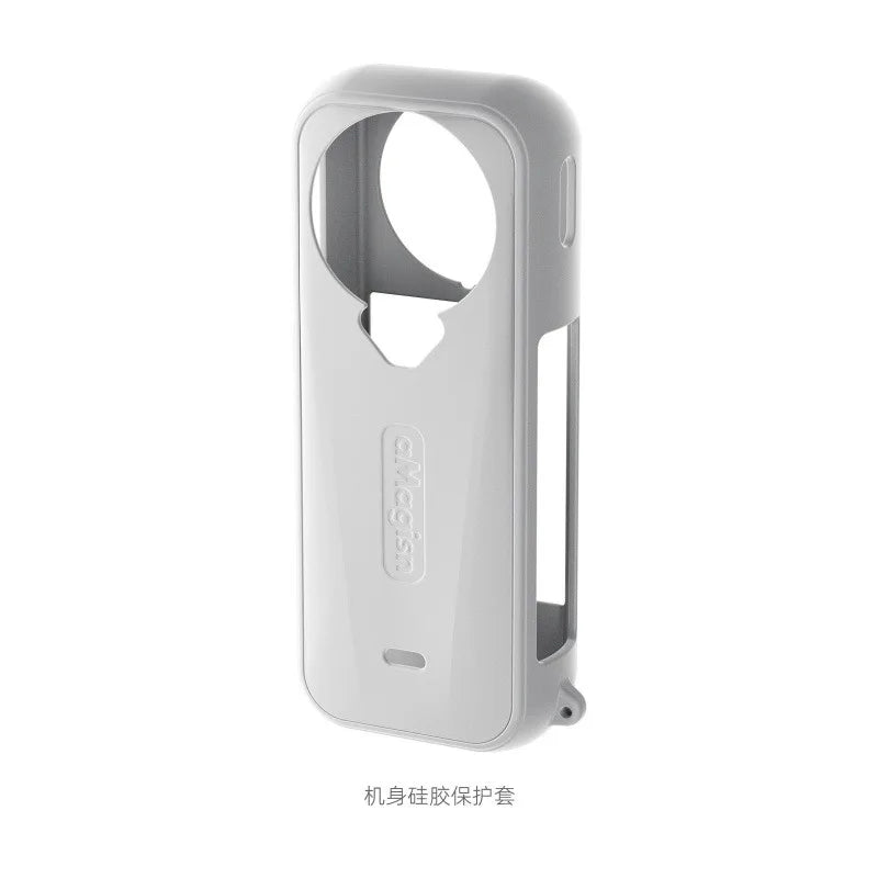 Coque Silicone Yinfonic pour Insta360 X4 Air – Anti-Rayures, Protection Intégrale, Blanc ou Noir – CLEVI Paris