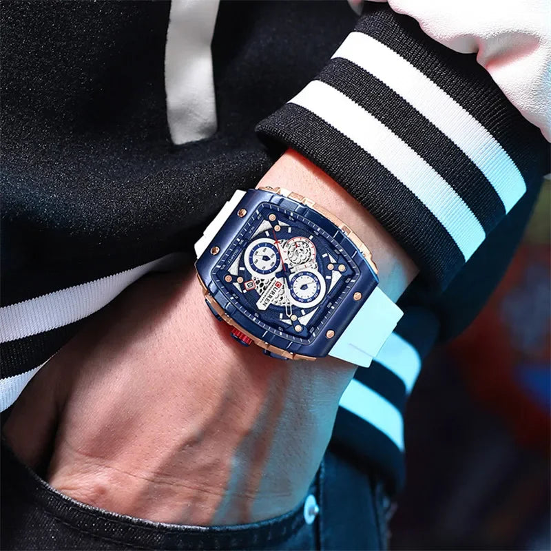 Montre Chronographe Homme CURREN 8442 – Bracelet Silicone Sport