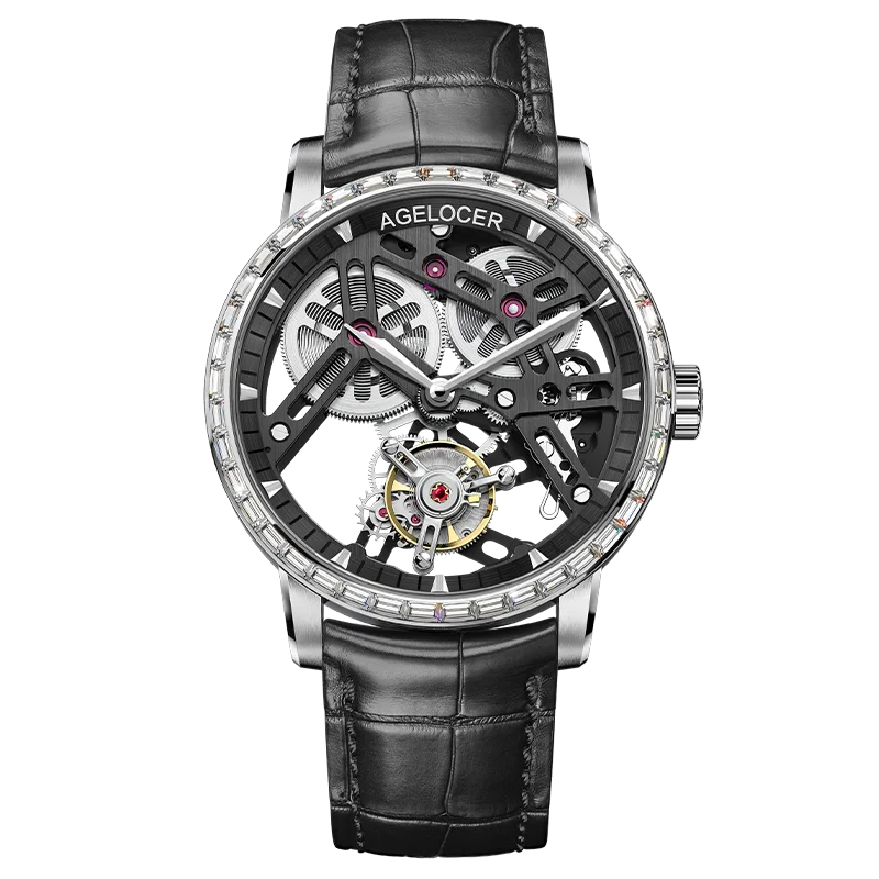 Montre Homme Flying Tourbillon Squelette Architectural 80h Agelocer Cal.A9001 Prix IAI – CLEVI Paris
