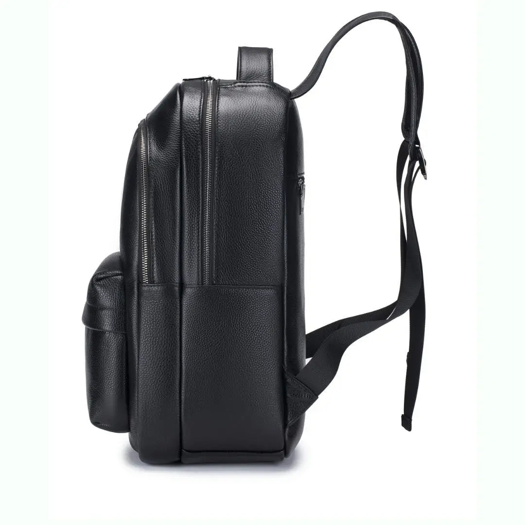 Sac à Dos Homme Cuir Vache Véritable Imperméable 41x28cm 20-35L – CLEVI Paris