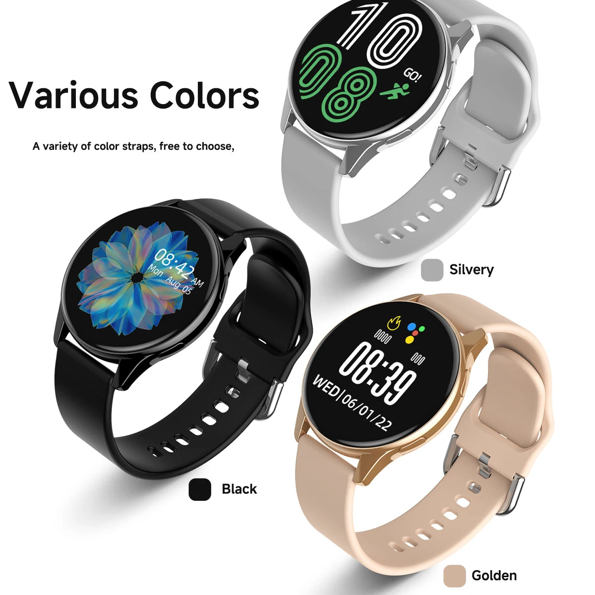 Montre Connectée SIMSONLAB — Huawei GT5 Pro, Appels BT, Cardio, SpO2, Sommeil, Écran HD 1.28" | CLEVI Paris