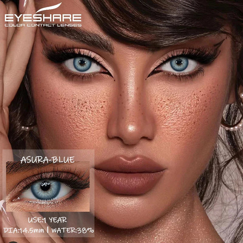 Lentilles de Contact Colorées EYESHARE | Usage Annuel Sans Correction | 15 Coloris | Maquillage & Quotidien – CLEVI Paris