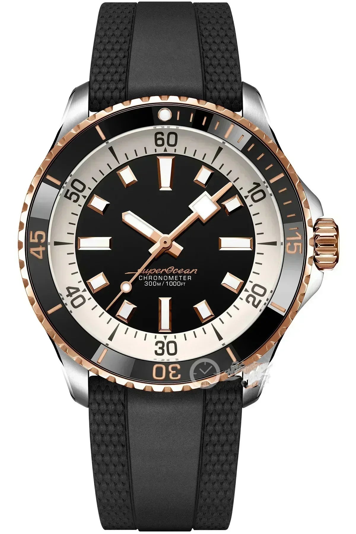 Montre Homme Automatique Luxe Acier Verre Saphir Couronne Vissée Cytupr – CLEVI Paris
