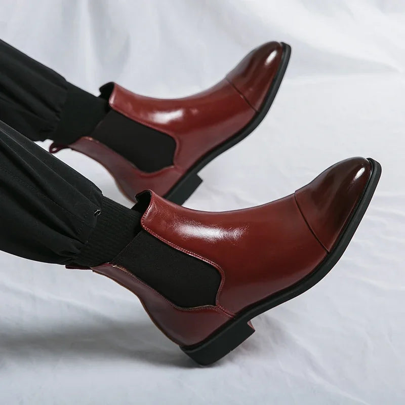 Bottines Chelsea homme à bande élastique – CLEVI Paris