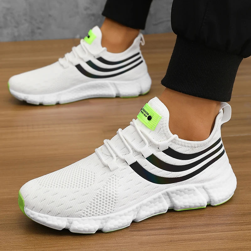 Baskets Unisexe Légères Respirantes – Semelle Antidérapante TPR Running Marche Sport Casual Pointures 36–46 – CLEVI Paris