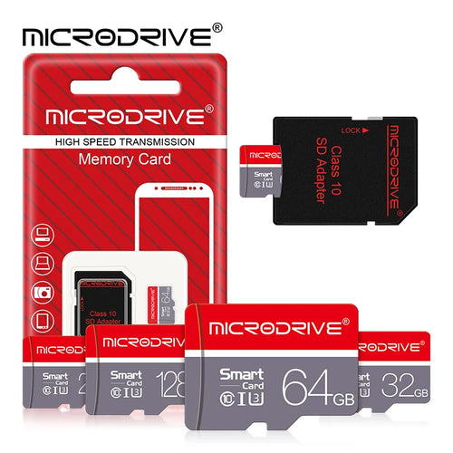 Carte Mémoire Micro SD MicroDrive | Class 10 U3 V30 A1, 8–256 Go, Smartphone Caméra Dashcam – CLEVI Paris