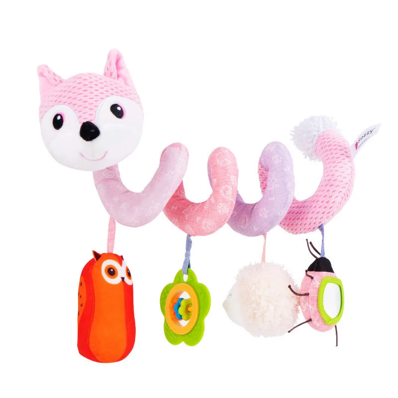 Jouet Sensoriel Bébé Spirale Peluche Animaux Musical Poussette Siège Auto QWZ – CLEVI Paris