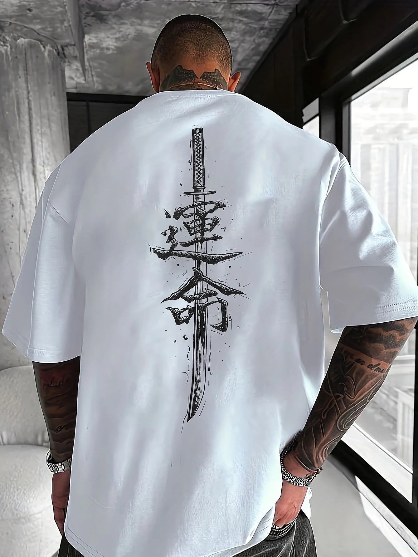 T-Shirt Unisexe Imprimé Samouraï Japonais 100% Coton Manches Courtes 15 Coloris – CLEVI Paris