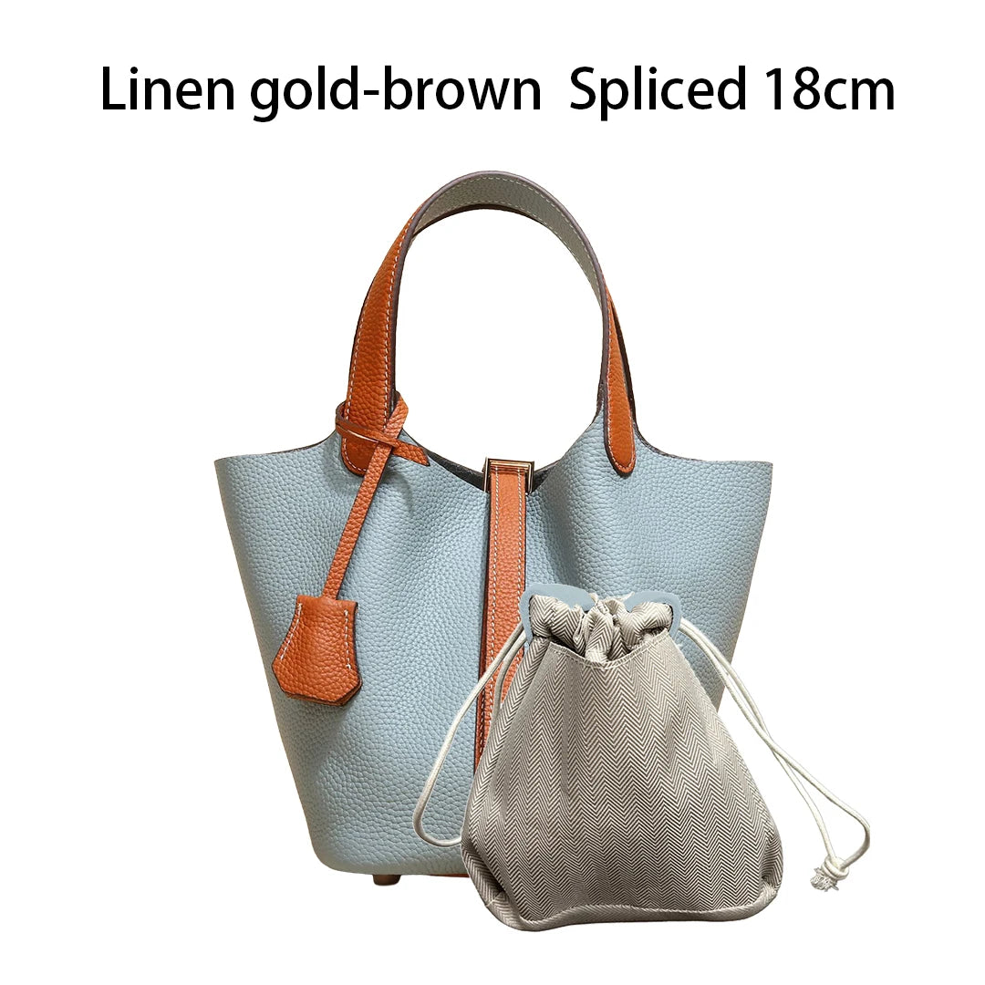 Sac Seau Femme Cuir Véritable Vache 2 Tailles 50+ Coloris Quincaillerie Argentée ou Dorée – CLEVI Paris