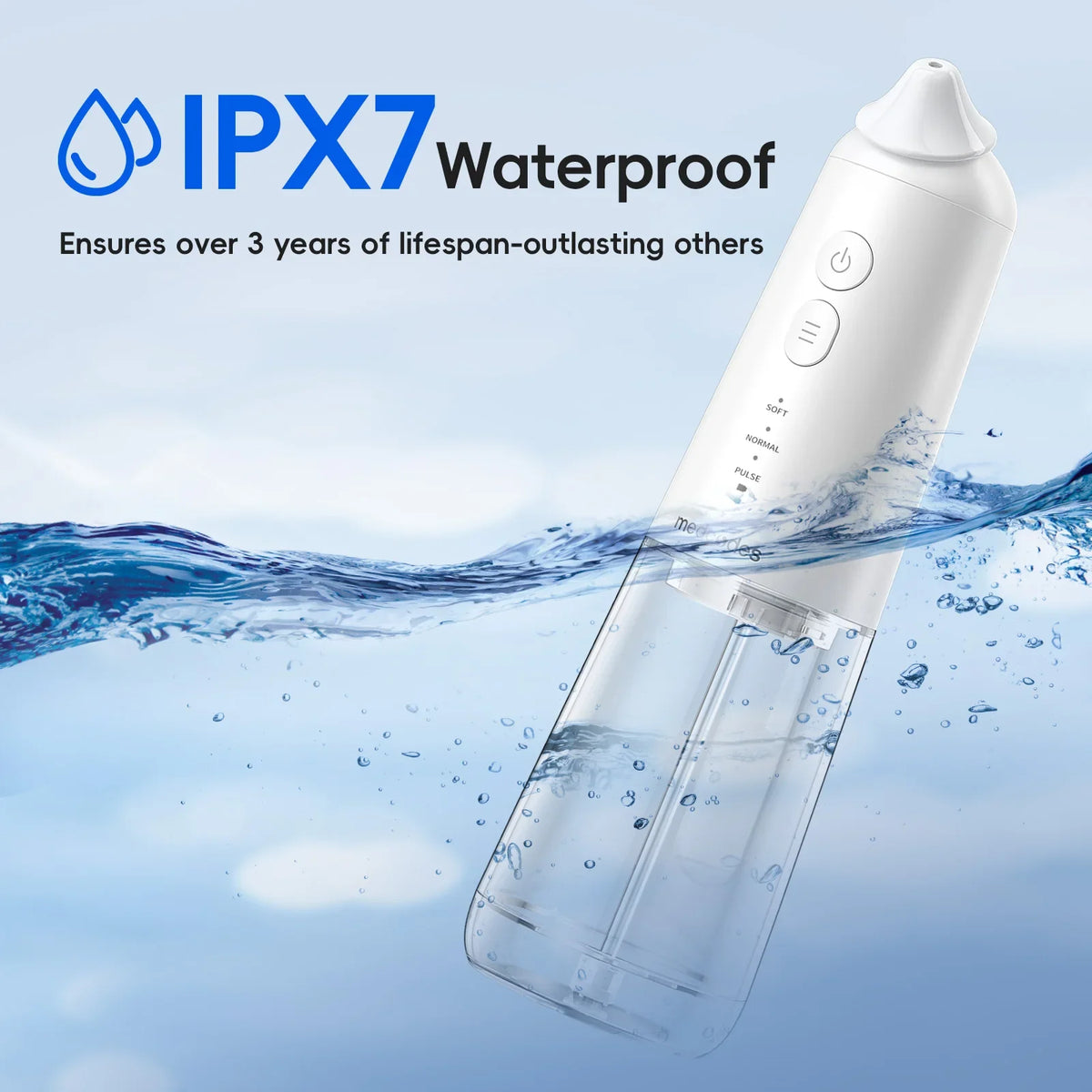 Irrigateur Nasal Auto-Collecteur Eaux Usées 300ml 3 Modes IPX7 30 Sachets – CLEVI Paris