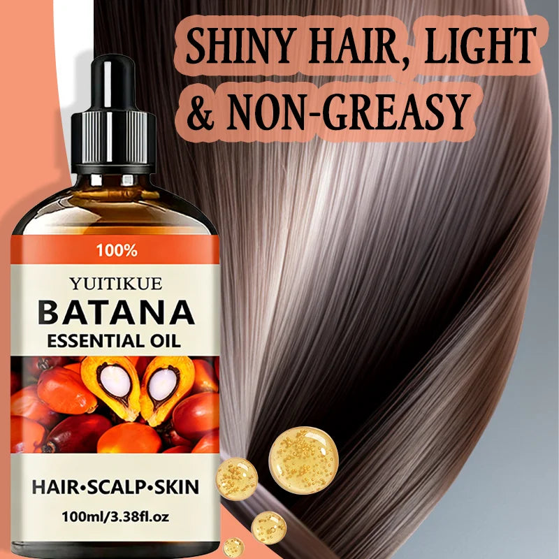 Huile Essentielle de Batana Pure 100% YUITIKUE – Croissance Capillaire, Soin Cuir Chevelu & Hydratation Peau 100ml