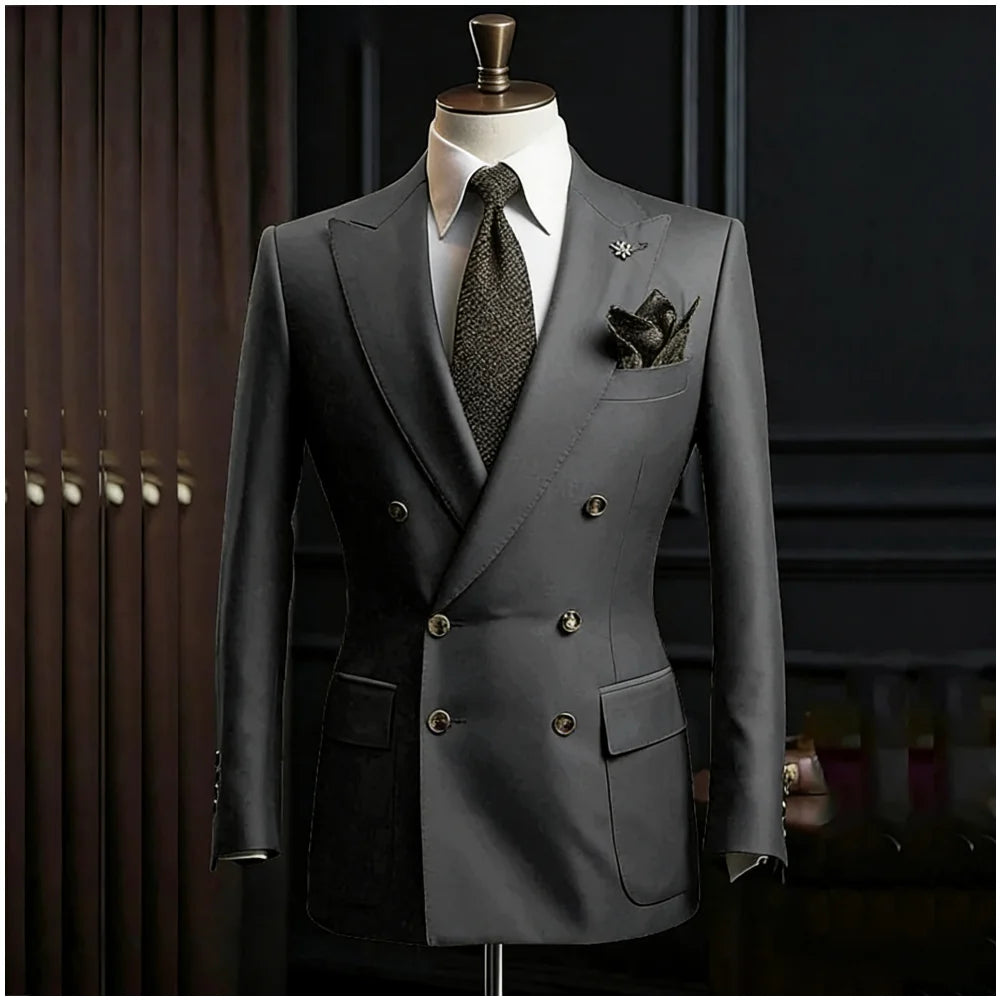 Costume homme 2 pièces à double boutonnage – CLEVI Paris